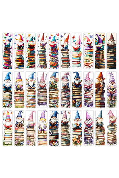 Choice Mixed Color 32pcs, dwarf bookmarks, “Book-loving Dwarf” fairy, birthda...