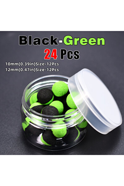 Choice طعم صيد سمك الشبوط الأوروبي من توبرانك، أسود وأخضر، كرة رغوية عائمة، ش...