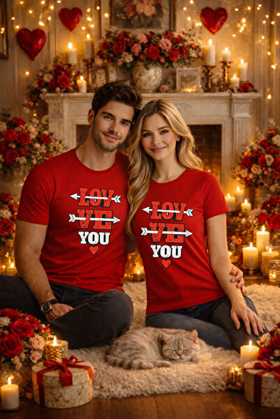 MVRDAR Tricou unisex pentru cupluri, Valentine's Day, Craciun, aniversari si ...