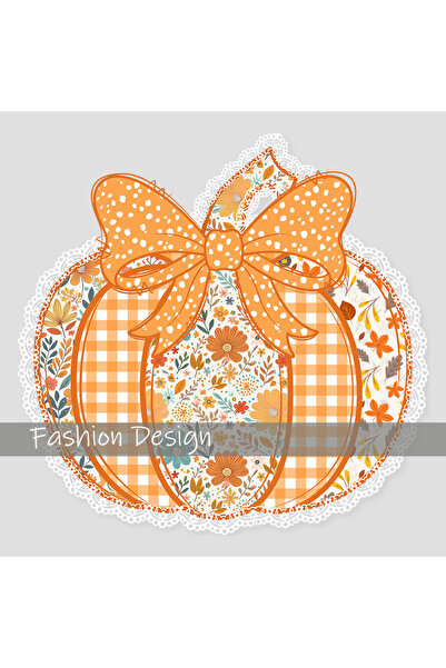 Choice MULTI Fall Lace Floral Pumpkin DIY Iron-On Heat Transfer Sticker Decal...