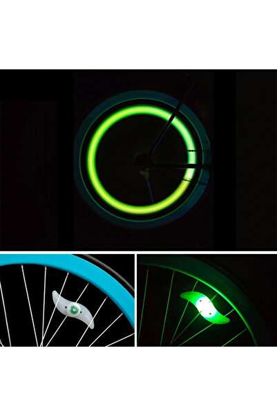 Choice Green Bike Wheel Spoke Light for MTB Cycling LED Neon Light Flash Wate...