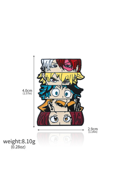 BANDAI X00592 Anime Story My Hero Academia Pin Character Metal Enamel Brooch ...