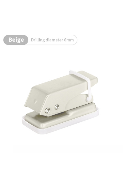 Choice Beige Mini Hole Punch Cute Colorful Paper Punch Portable Round Hole Pu...