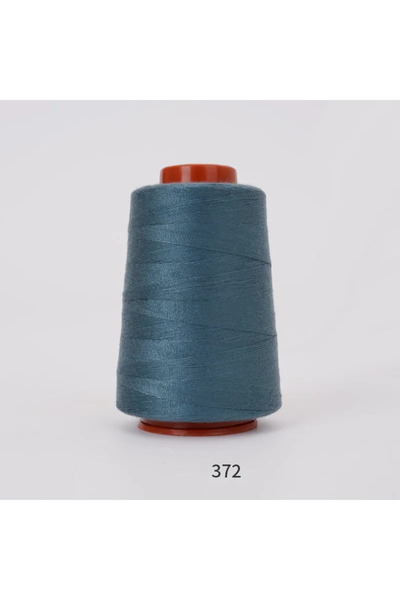 Choice 372 1pc 800Yards Blue Polyester Sewing Thread - Small Cone 402 High-Sp...