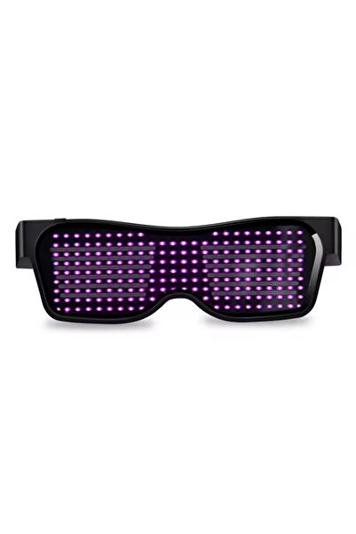 Choice Pink Led Party Glasses Multilingual USB Charge Led Flashing Luminous E...