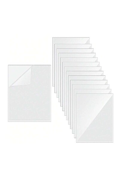 Choice 50 قطعة من فيلم التغليف البارد اللامع الشفاف A4، 20/50 ورقة، لاصق فيني...