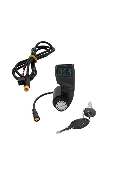 Choice مفتاح قفل رقمي لدراجة كهربائية/سكوتر، مزود بمقبس أنثى M8 وكابل، مقاس 1...