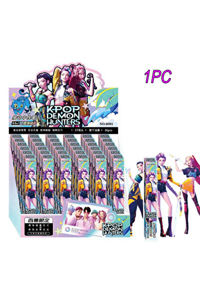 Choice قلم حبر جاف أسود بتصميم شخصيات أنمي، متوفر في عبوات عشوائية (1/3/6/12/...