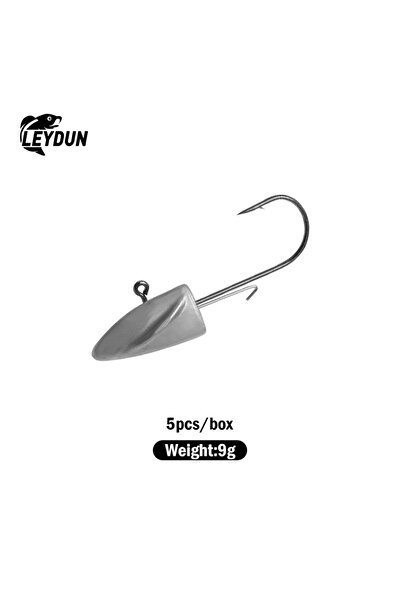 Choice طُعم صيد ناعم من ليدون بي آر، 9 غرام، 5 قطع، 83 مم، 2.7 غرام، رأس خطاف...