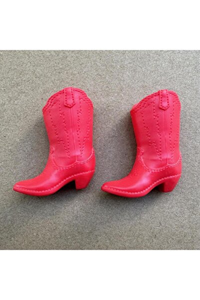 Choice حذاء دمية بليث أحمر مقاس واحد V 1/6 بكعب عالٍ، بوت مارتن، طول 30 سم، د...