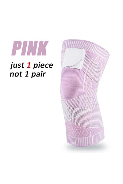 Choice M Pink-1pc Sports Kneepad Men Women Pressurized Elastic Knee Pads Supp...