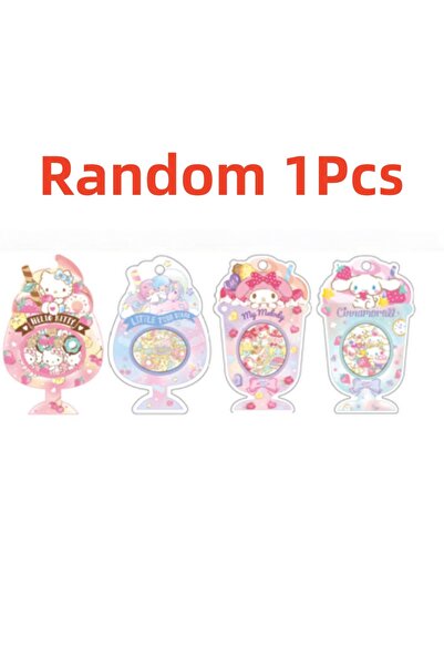 JOY TOP ملصق واحد عشوائي أصلي من سانريو، هيلو كيتي ميلودي، مناسب لتزيين ألواح...
