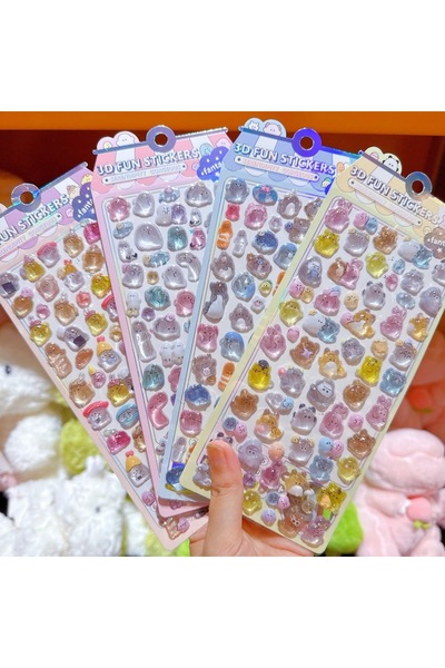 Choice أرسل عشوائيًا قطعة واحدة من ملصقات الأشباح الكرتونية ثلاثية الأبعاد ال...