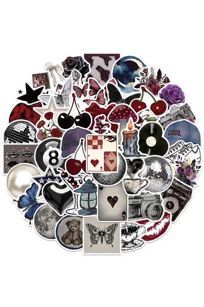 Choice ٥٠ قطعة من ملصقات Pinterest الجمالية للبالغين، ملصقات رائعة من حقبة ال...