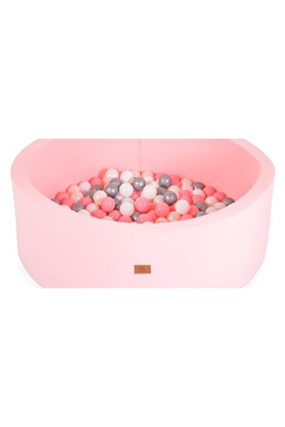 Moni Toys Piscină cu bile roz pentru copii cu 200 de bile colorate