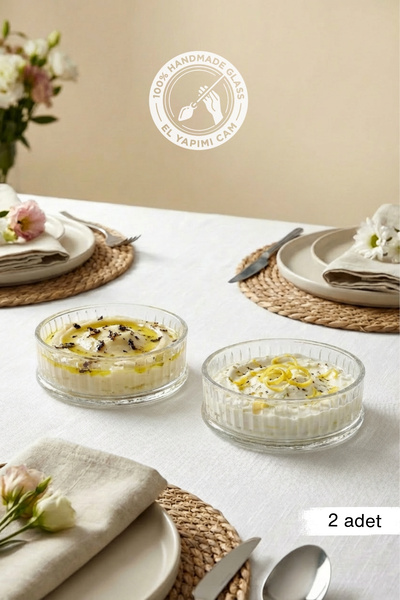 Glamis Selen Concept Pupa Model Handmade Glass Presentation Bowl Set of 2