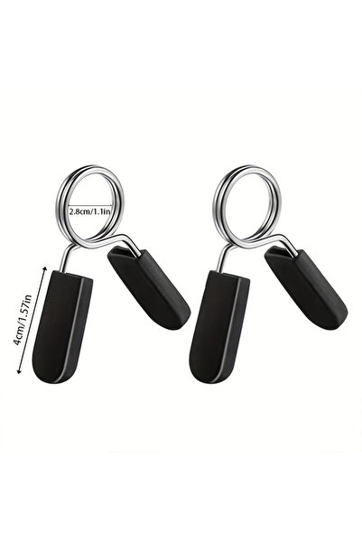 Choice قطعتان - 2.8 سم، مشبك زنبركي لقضيب رفع الأثقال يمنع السقوط، مناسب لتما...