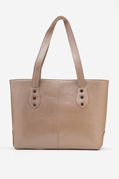 Dericlub Milena Women's Handbag Real Leather Mink