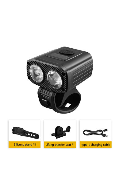 Choice FY-203 Rechargeable C-Type 5-Mode Bicycle Headlight High Beam Low Beam...