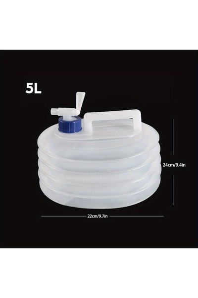 Choice دلو قابل للطي محمول سعة 5 لترات أو 5/10/15 لترًا لتخزين المياه في حالا...