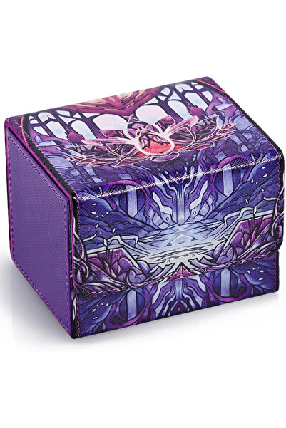 Choice Violet-Lotus Deck Box for TCG Cards, Trading Card Storage Box Holds 12...