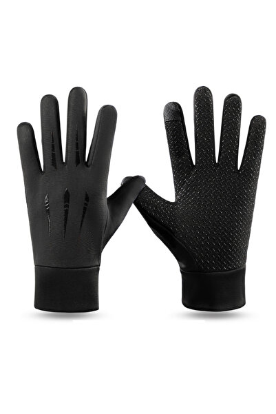 Choice black Winter Cycling Gloves for Men Motorcycle Hiking Touch Screen Glo...