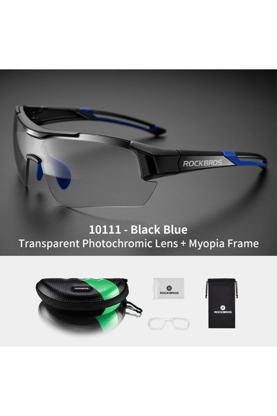 ROCKBROS نظارات ركوب الدراجات الهوائية ذات العدسات المتغيرة اللون (10111) - ن...