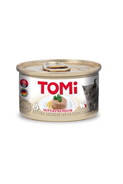 Tomi Kıyılmış Tavuklu Tahılsız Yavru Konserve Kedi Maması 85 gr