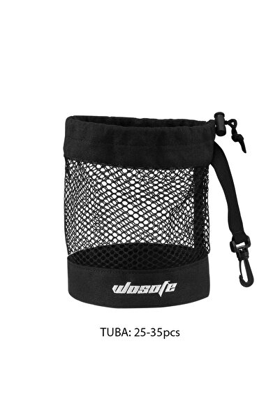 Choice حقيبة كرات غولف سوداء اللون، قطعة واحدة، مصنوعة من النايلون الشبكي عال...