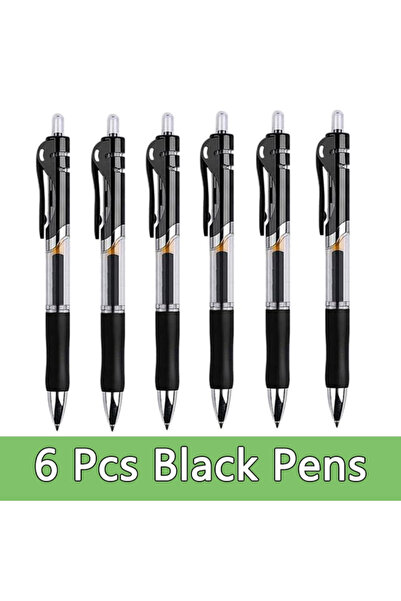 Choice Black 6Pen 55/100pcs Press Gel Pen Signature pens Refill Press Blue Bl...