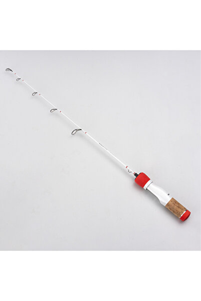 Choice Red DEUKIO 64cm Carbon Fiber Ice Fishing Rods 2 Sections Ultralight Po...