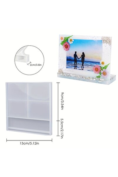 Choice Square photo frame 1pc- Photo frame resin molds, photo frame resin cas...