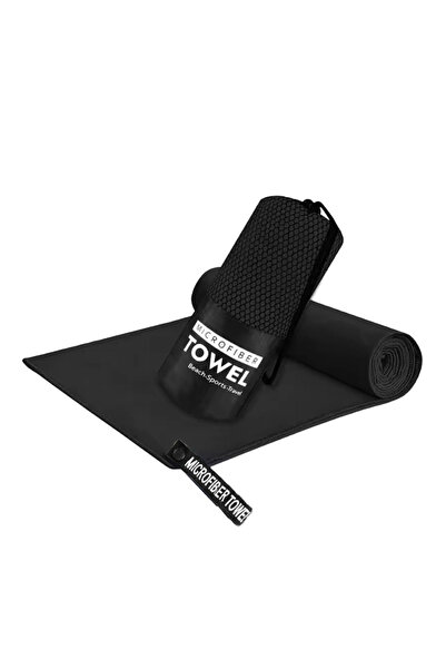 Choice 38x38cm Black 1-pc Microfiber Travel Towel, Quick Dry Towel Super Abso...