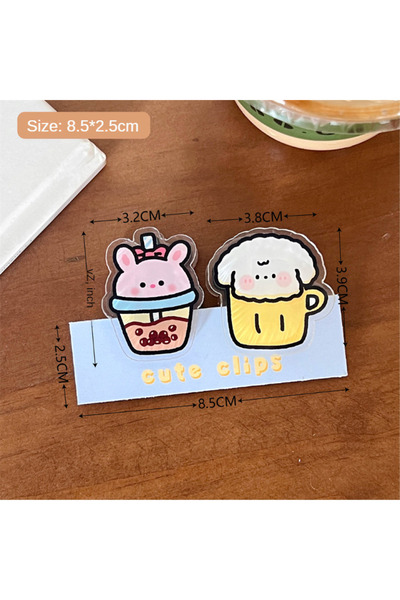 Choice1 04 2 Pcs Cute Animal Food Sealing Clip High Sppearance PP Clip Multif...