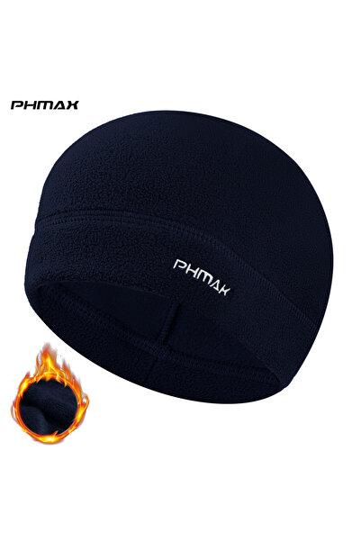 Choice قبعة شتوية من الصوف الأزرق الداكن من PHMAX، قبعة دافئة لركوب الدراجات ...