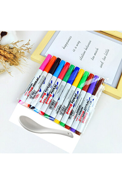 Choice أقلام تلوين مائية عائمة للأطفال، ١٢ لونًا، مع ملعقة، مناسبة للرسم بالم...