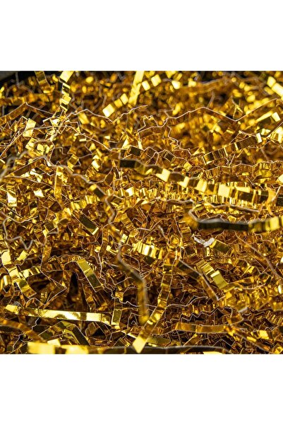 Choice1 ١٠٠ غرام ذهبي، ٢٠٠ غرام من خيوط الرافيا الذهبية المجعدة ذات الوجهين، ...