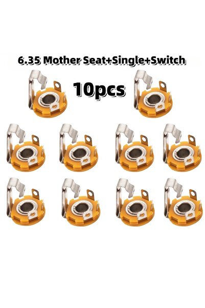 Choice 10 قطع مفتاح أحادي Miwayer، 10 قطع مقبس إدخال أحادي 1/4 بوصة 6.35 مم، ...