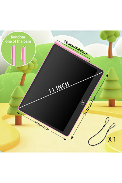 Choice سبورة كتابة LCD للأطفال مقاس 11 بوصة باللون الوردي، متوفرة بأحجام 11/1...