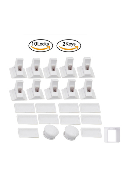 Choice 10 أقفال ومفتاحان، قفل أمان مغناطيسي للأطفال، محدد، حماية للأطفال، قفل...