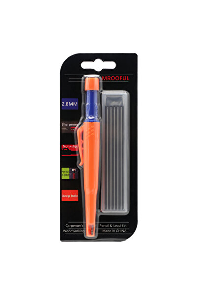 Choice مجموعة أقلام رصاص وبطاقات سوداء برتقالية لأعمال النجارة، لتحديد الثقوب...