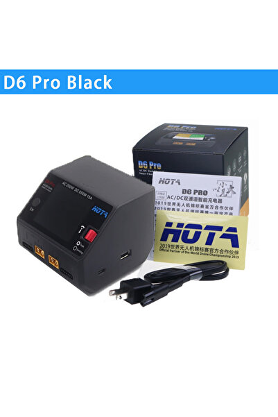 Choice EU Plug D6 Pro Black HOTA D6 Pro US/EU Dual Channel Smart Charger AC20...