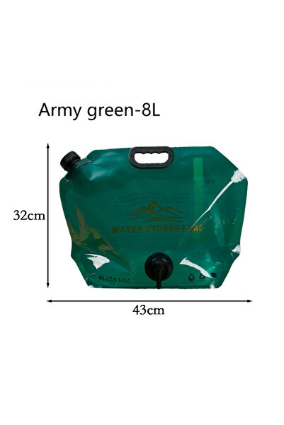 Choice Army green-8L Portable Water Storage Bag Folding Outdoor Sports Campin...