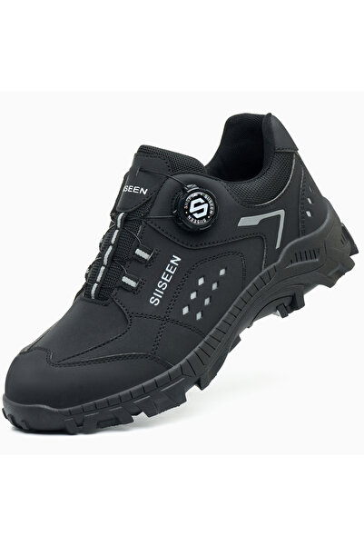 Choice 42 491BALCK Steel Toe Safety Shoes for Men - Puncture Proof, Slip Resi...