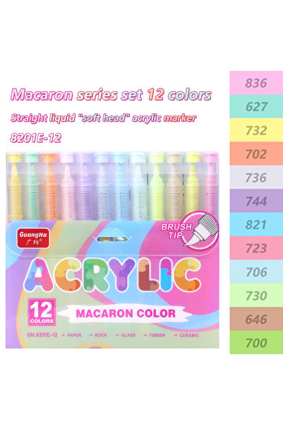 Choice أقلام تلوين أكريليك من غوانغنا، 8201E-12، متوفرة بـ 12/24/48/72 لونًا،...