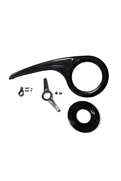 Choice غطاء حماية سلسلة الدراجة الجبلية QZ-907 أسود اللون، مصنوع من بلاستيك ا...