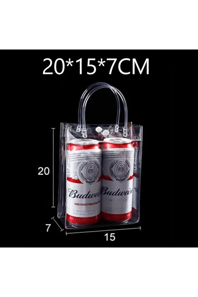 Choice5 20 كيس هدايا بلاستيكي شفاف بمقبض، مقاس 20×15×7 سم، من 10 إلى 100 حقيب...