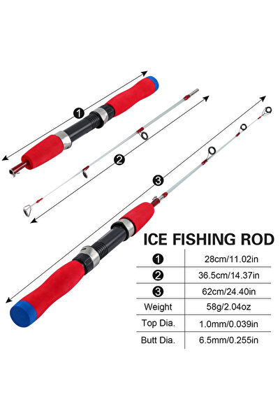 Choice1 62cm Sougayilang Ice Fishing Rod with Ultra Lightweight Design High S...