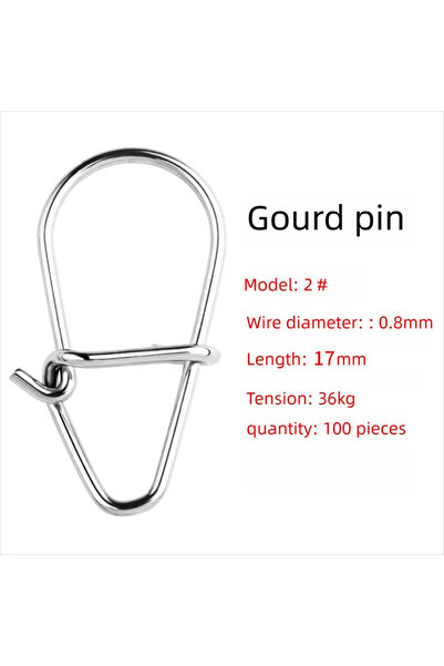 Choice 2 100 قطعة من الفولاذ المقاوم للصدأ، خطافات صيد، دبابيس تثبيت سريعة ال...