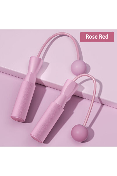 Choice Pink-small ball Cordless Jump Rope With Heavy Balls Sports Fitness Tra...
